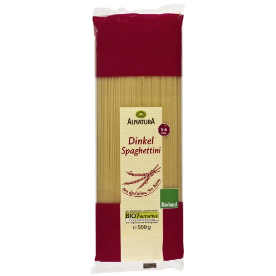 Bio Dinkel Spaghettini 500G 1 Bio Dinkel Spaghettini 500G