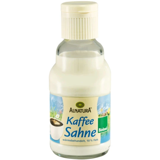Bio Kaffeesahne 10% Fett 165G 1 Bio Kaffeesahne 10% Fett 165G