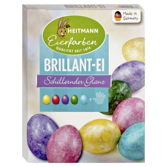 Eierfarben Brillant-Ei Mit 5 Flüssigen Eierfarben Und 1 Bindemittel Gelantine AZO-frei 30ML 1 Eierfarben Brillant-Ei Mit 5 Flüssigen Eierfarben Und 1 Bindemittel Gelantine AZO-frei 30ML