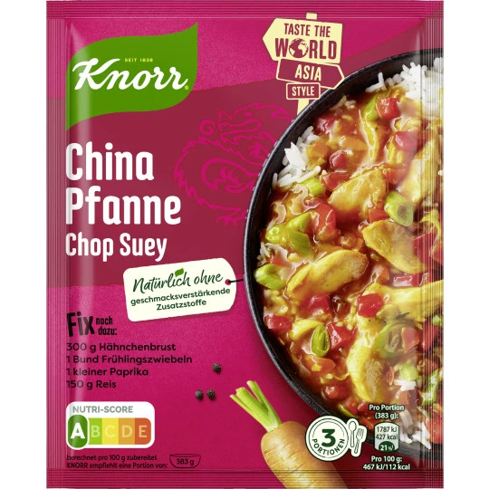 Knorr Fix China Pfanne Chop Suey 36G 1 Knorr Fix China Pfanne Chop Suey 36G