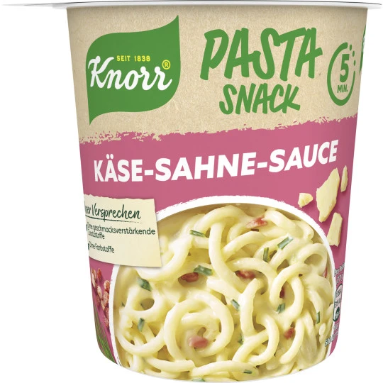 Knorr Pasta Snack Käse-Sahne-Sauce 71G 1 Knorr Pasta Snack Käse-Sahne-Sauce 71G
