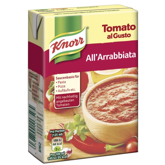 Knorr Tomato Al Gusto Arrabiata 370G 1 Knorr Tomato Al Gusto Arrabiata 370G