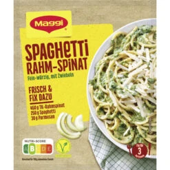 Spaghetti Rahm-Spinat 31G