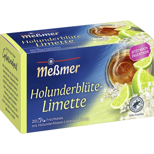 Holunderblüte-Limette Tee 20ST 50G 1 Holunderblüte-Limette Tee 20ST 50G