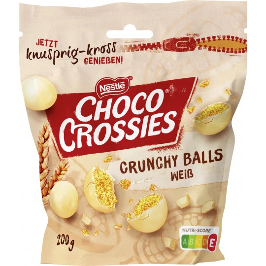 Nestlé® Choco Crossies Crunchy Balls Weiß 200G 1 Nestlé® Choco Crossies Crunchy Balls Weiß 200G