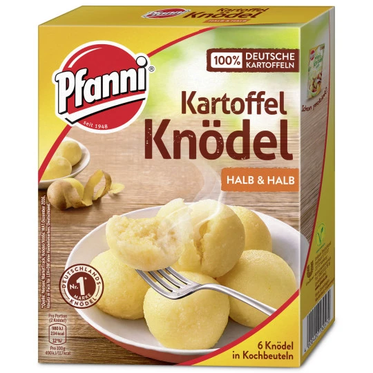 Kartoffelknödel Halb & Halb 6 Stück 200G 1 Kartoffelknödel Halb & Halb 6 Stück 200G